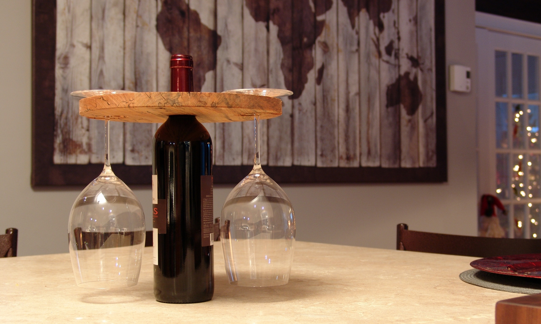 Support de verre à vin pour bouteille de vin - prise 3