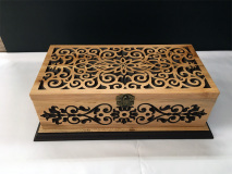 Boite décorative en érable - Arabesque noir 5