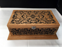 Boite décorative en cerisier - Arabesque noir 4