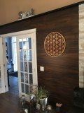 Mandala en merisier - Fleur de vie dans ma maison