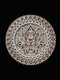 Mandala3d-Fleur-de-lotus-blanc-naturel-noir