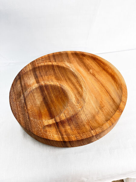 Bol à condiment trois compartiments en acacia