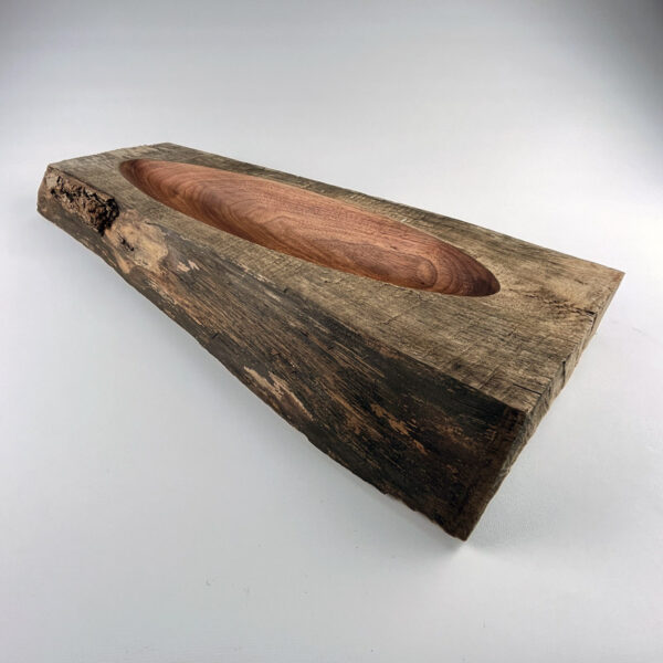 Centre de table rustique 2 - Noyer noir