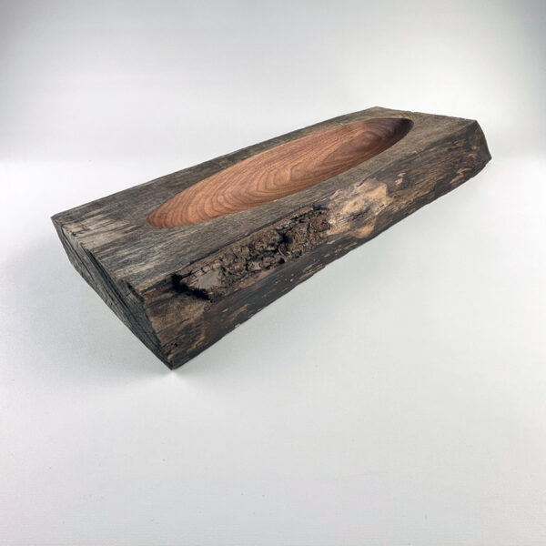 Centre de table rustique 2 - Noyer noir