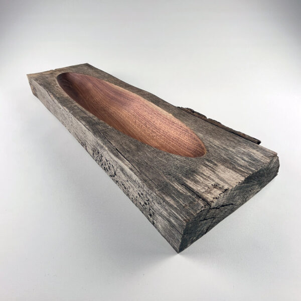 Centre de table rustique 2 - Noyer noir