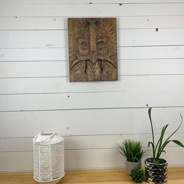 Chevallier en Chêne - 48cm x 37cm x 8cm