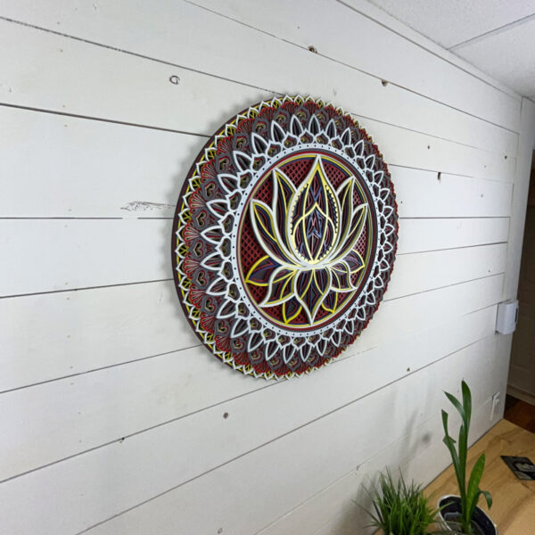 Mandala 3D - Fleur de Lotus | Multi couleurs