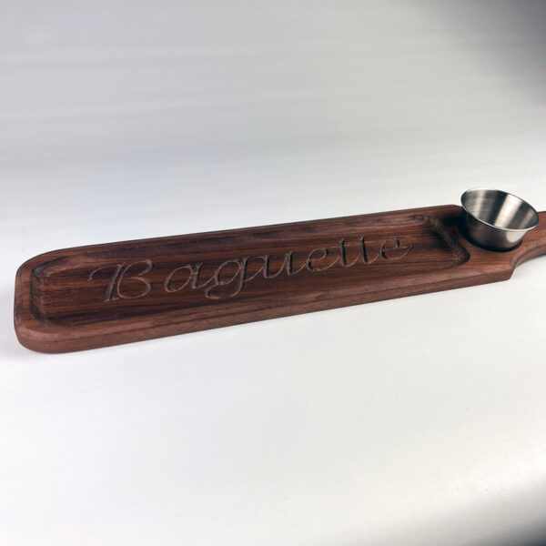 Planche à pain baguette - 49 x 9 x 1,2cm | Noyer noir