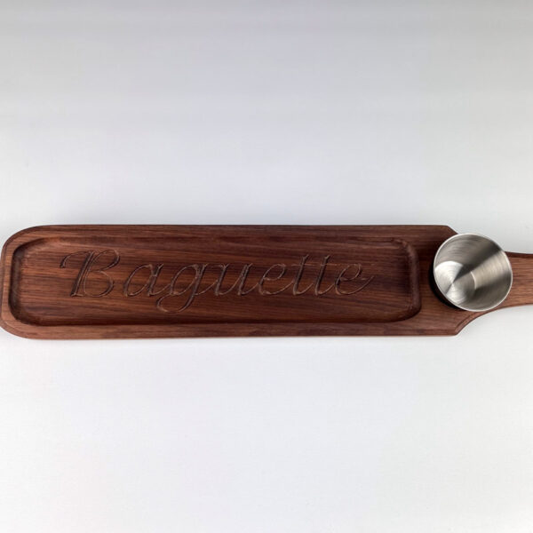 Planche à pain baguette - 49 x 9 x 1,2cm | Noyer noir