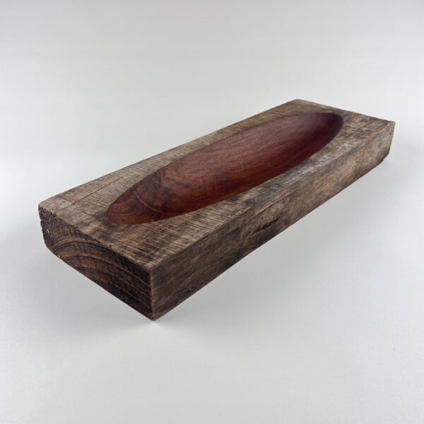 Centre de table rustique 1 - Noyer noir