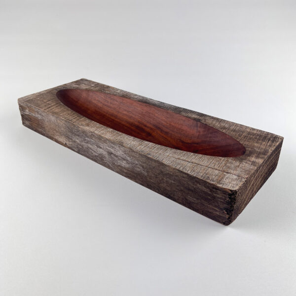 Centre de table rustique 1 - Noyer noir