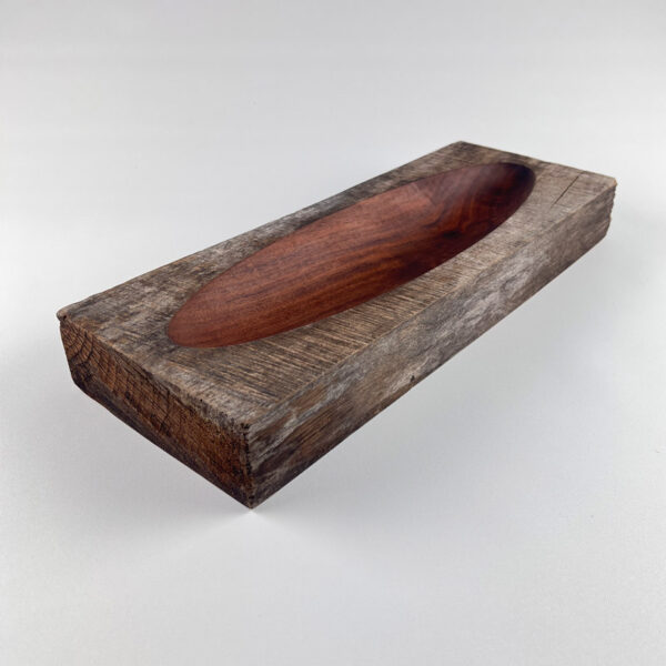 Centre de table rustique 1 - Noyer noir