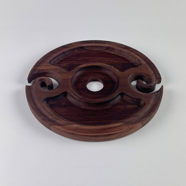 Support de coupe à vin - noyer noir