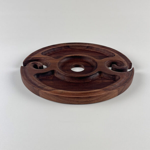 Support de coupe à vin - noyer noir